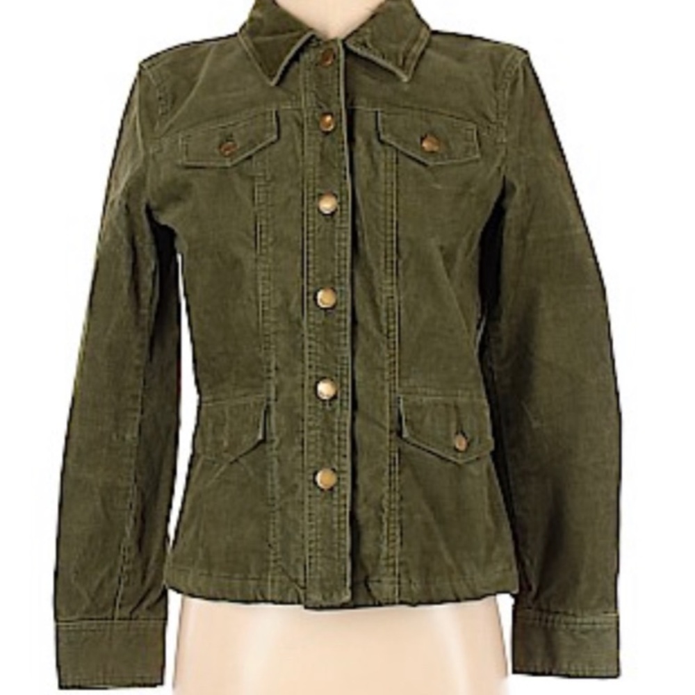 Jones New York Army Green cord Jacket - Picture 1 of 2